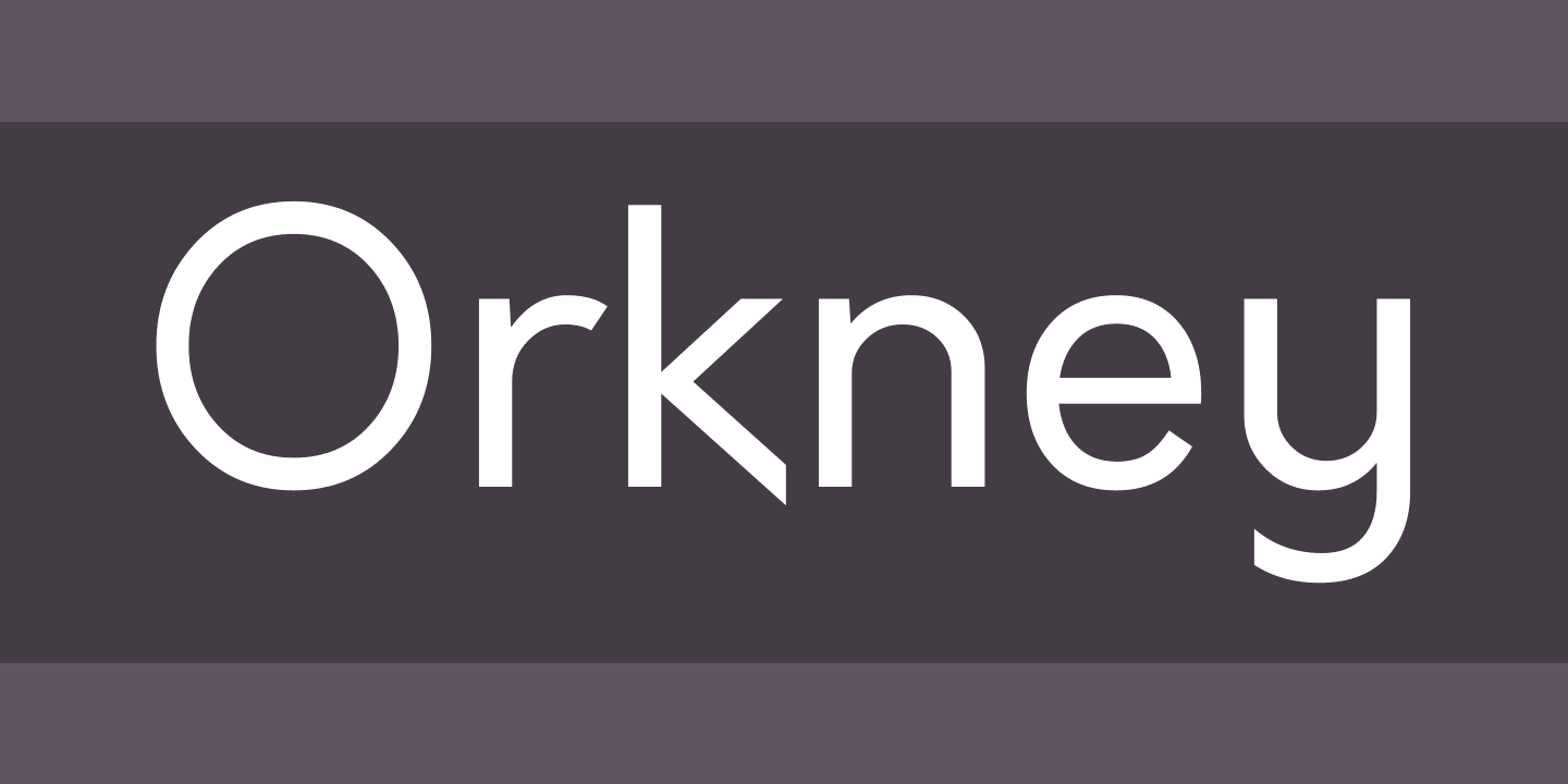 Font Orkney
